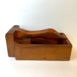 VINTAGE Cottagecore Boho Wood Mallard Duck Head Nut Cracker